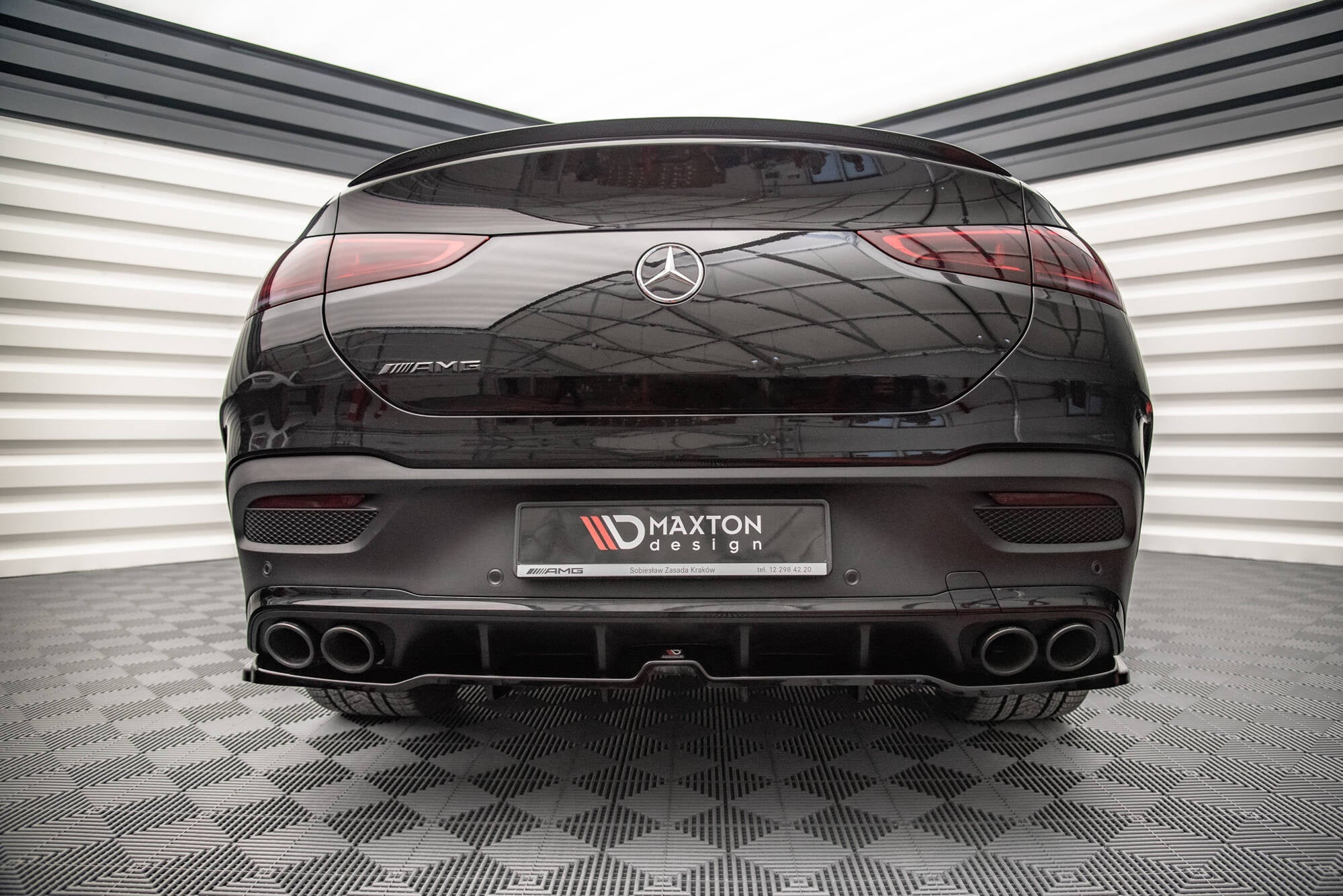 Maxton Design Splitter trasero (With Vertical Bars) para Mercedes-AMG GLE 53 Coupe C167 / C167 Facelift - imagen 1