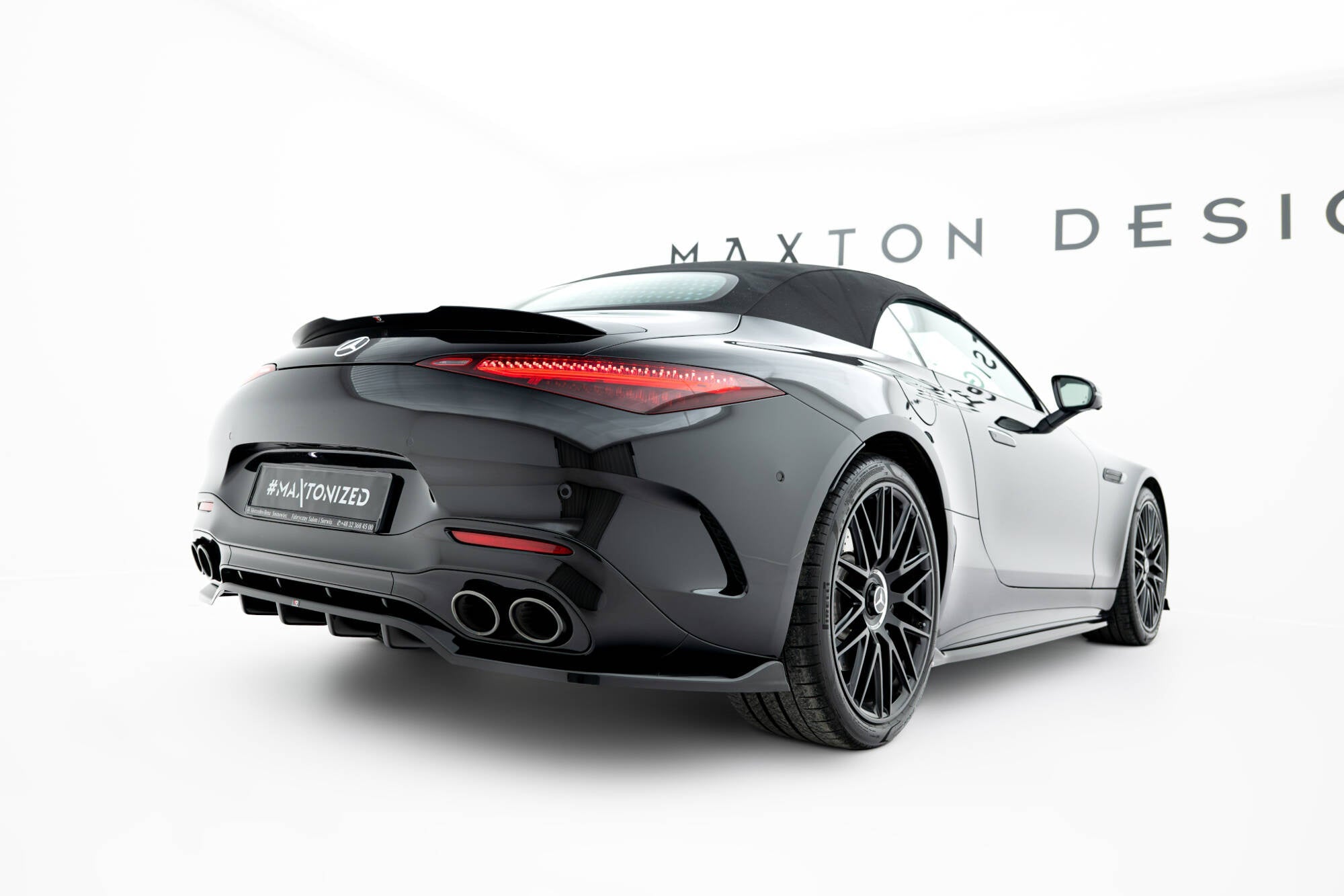 Maxton Design Splitter trasero (With Vertical Bars) para Mercedes-AMG SL 63 R232 - imagen 1