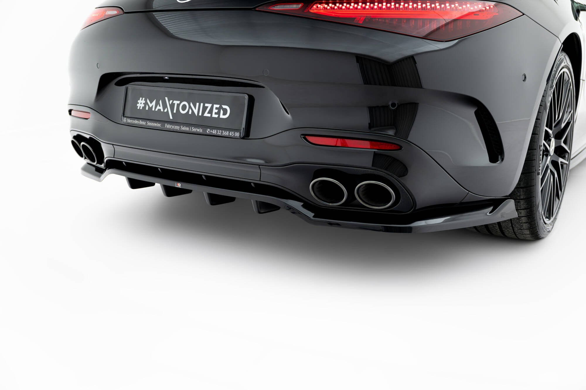 Maxton Design Splitter trasero (With Vertical Bars) para Mercedes-AMG SL 63 R232 - imagen 2