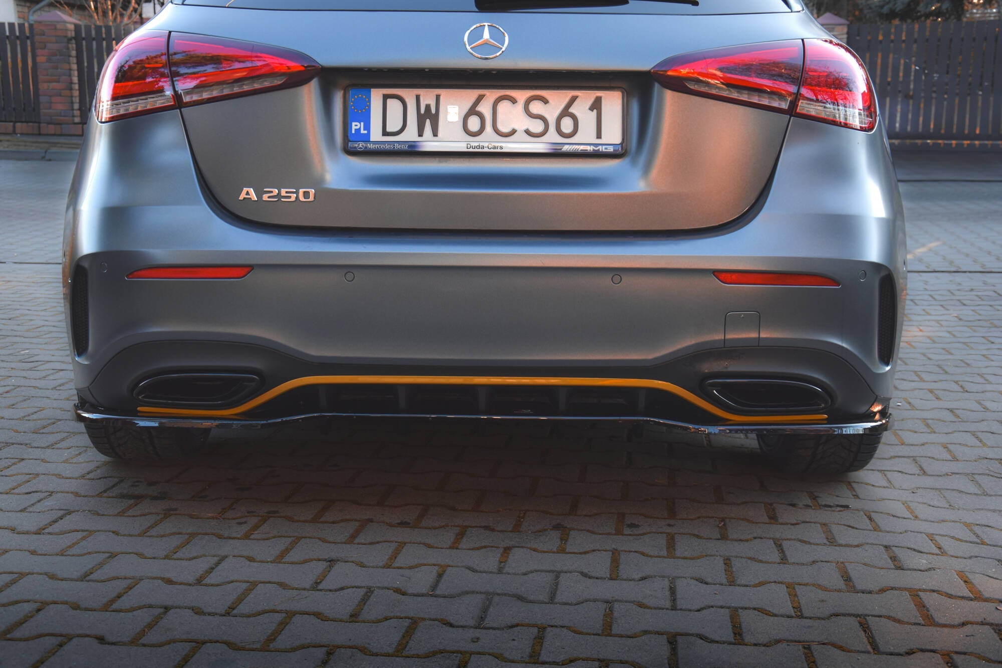 Maxton Design Splitter trasero (With Vertical Bars) para Mercedes-Benz A Hatchback AMG Line W177 - imagen 1