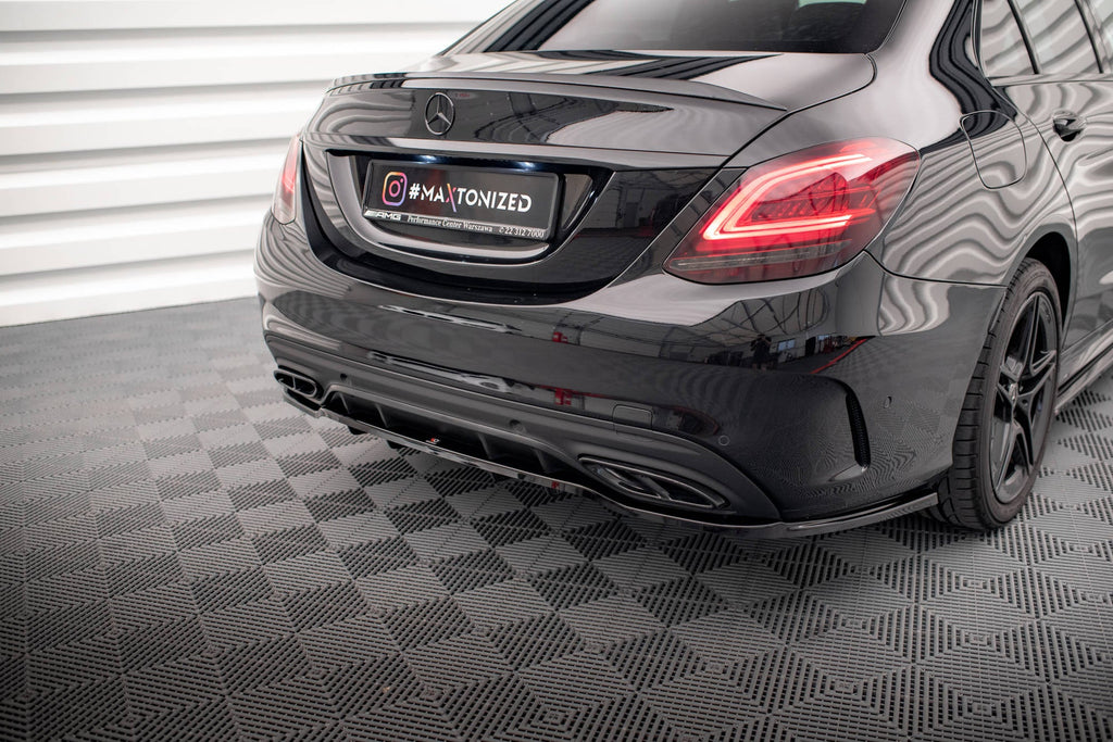 Maxton Design Splitter trasero (With Vertical Bars) para Mercedes-Benz C AMG-Line W205 Facelift - imagen 1