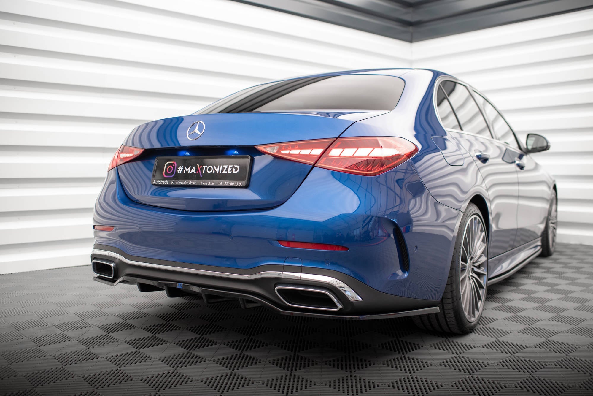 Maxton Design Splitter trasero (With Vertical Bars) para Mercedes-Benz C AMG-Line W206 - imagen 4
