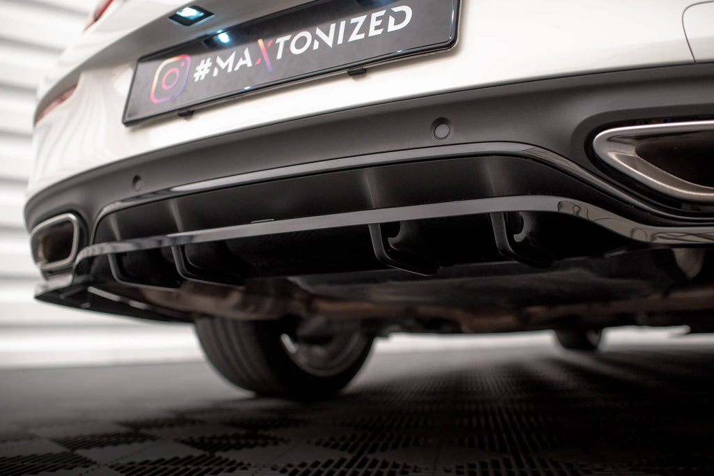 Maxton Design Splitter trasero (With Vertical Bars) para Mercedes-Benz C Coupe AMG-Line C205 Facelift - imagen 2