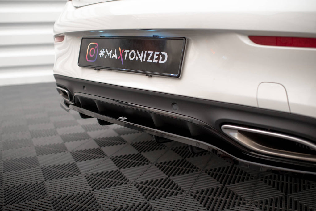 Maxton Design Splitter trasero (With Vertical Bars) para Mercedes-Benz C Coupe AMG-Line C205 Facelift - imagen 3