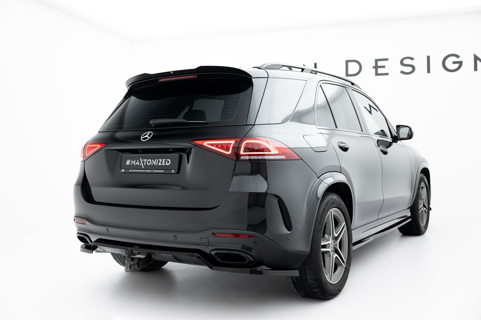 Maxton Design Splitter trasero (With Vertical Bars) para Mercedes-Benz GLE SUV AMG-Line W167 / W167 Facelift - imagen 1