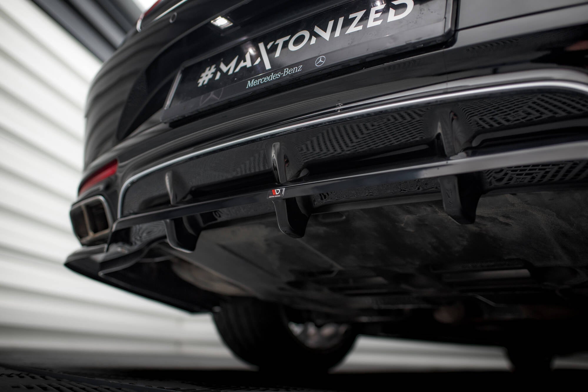 Maxton Design Splitter trasero (With Vertical Bars) para Mercedes-Benz S Coupe AMG-Line C217 Facelift - imagen 2