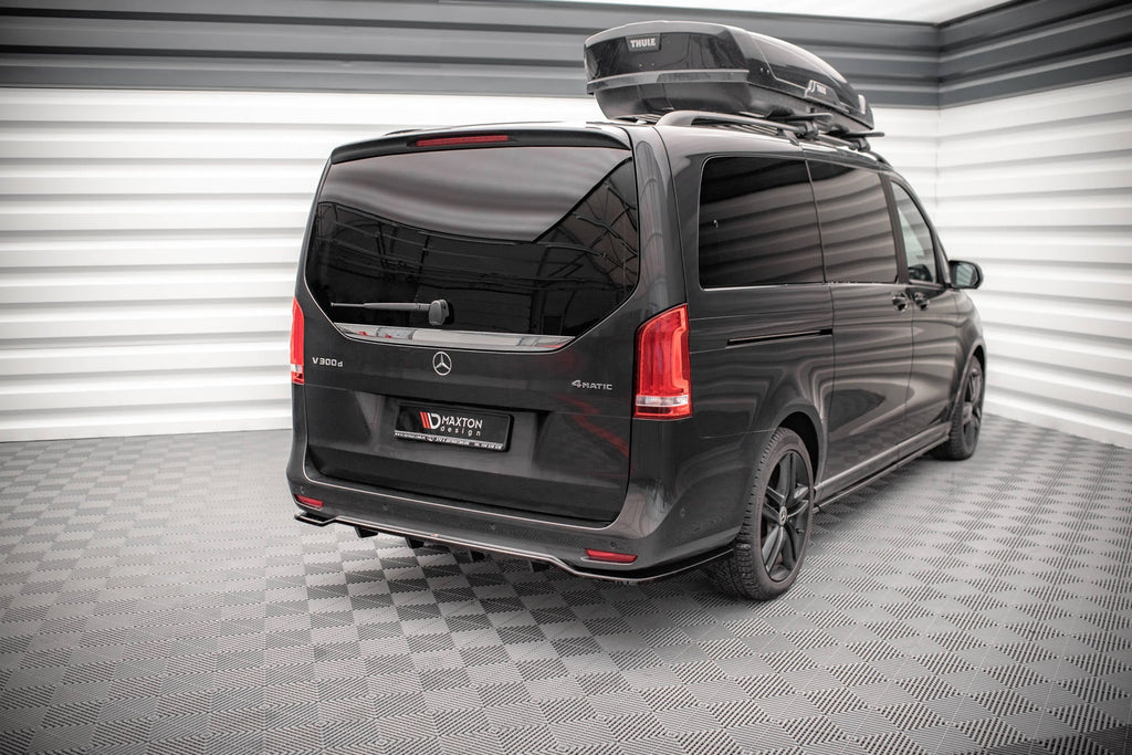 Maxton Design Splitter trasero (With Vertical Bars) para Mercedes-Benz V-Class AMG-Line W447 Facelift - imagen 4