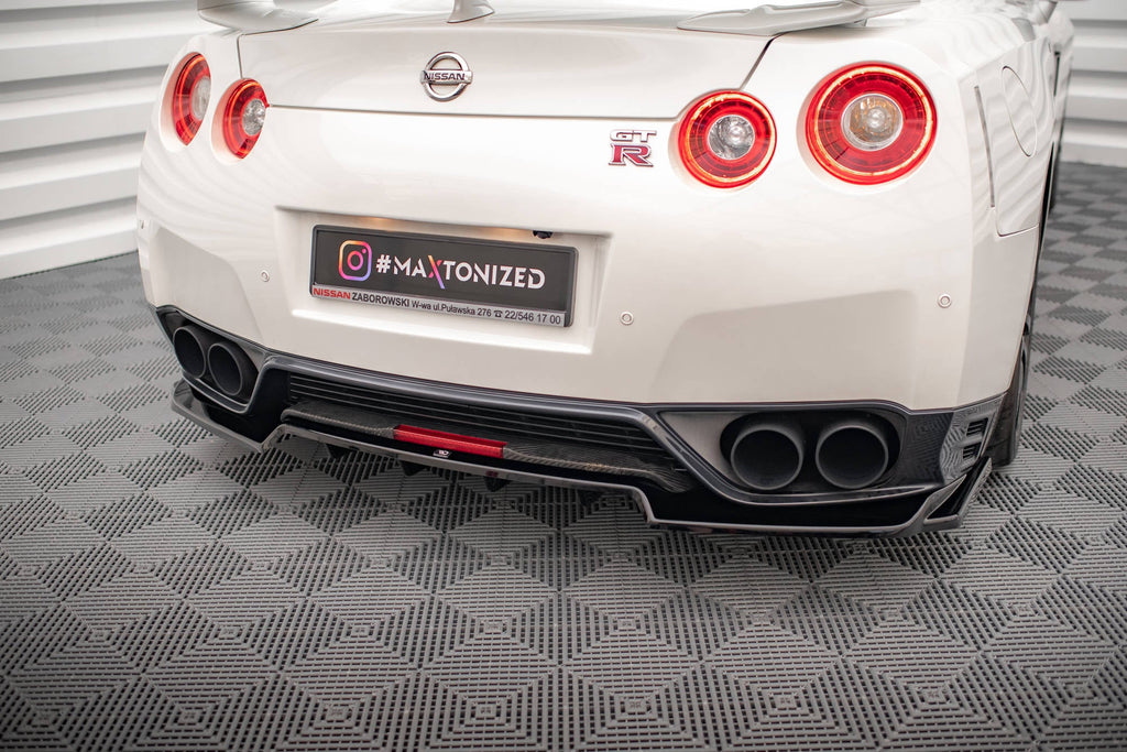 Maxton Design Splitter trasero (With Vertical Bars) para Nissan GTR R35 Facelift - imagen 1