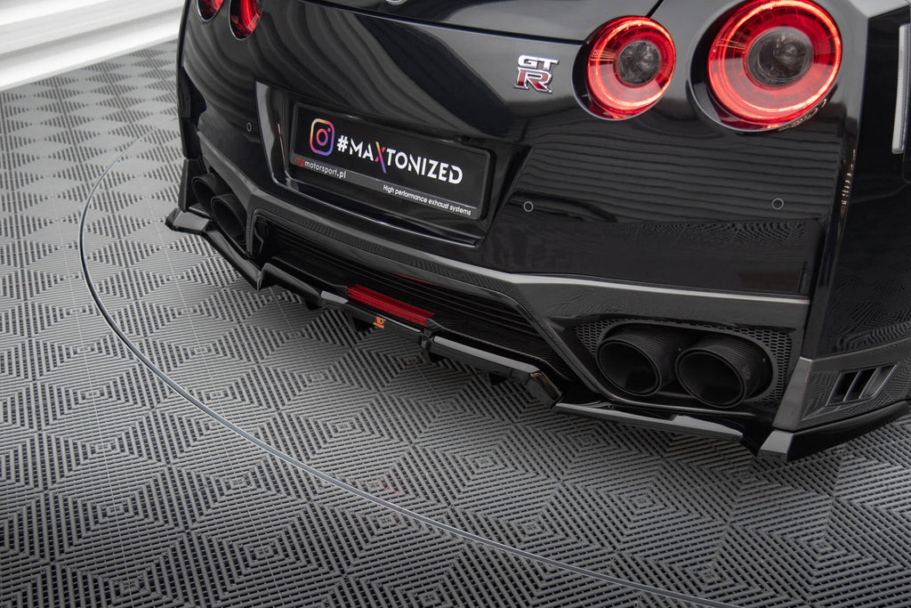 Maxton Design Splitter trasero (With Vertical Bars) para Nissan GTR R35 Facelift - imagen 2