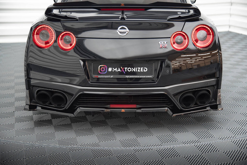 Maxton Design Splitter trasero (With Vertical Bars) para Nissan GTR R35 Facelift - imagen 1
