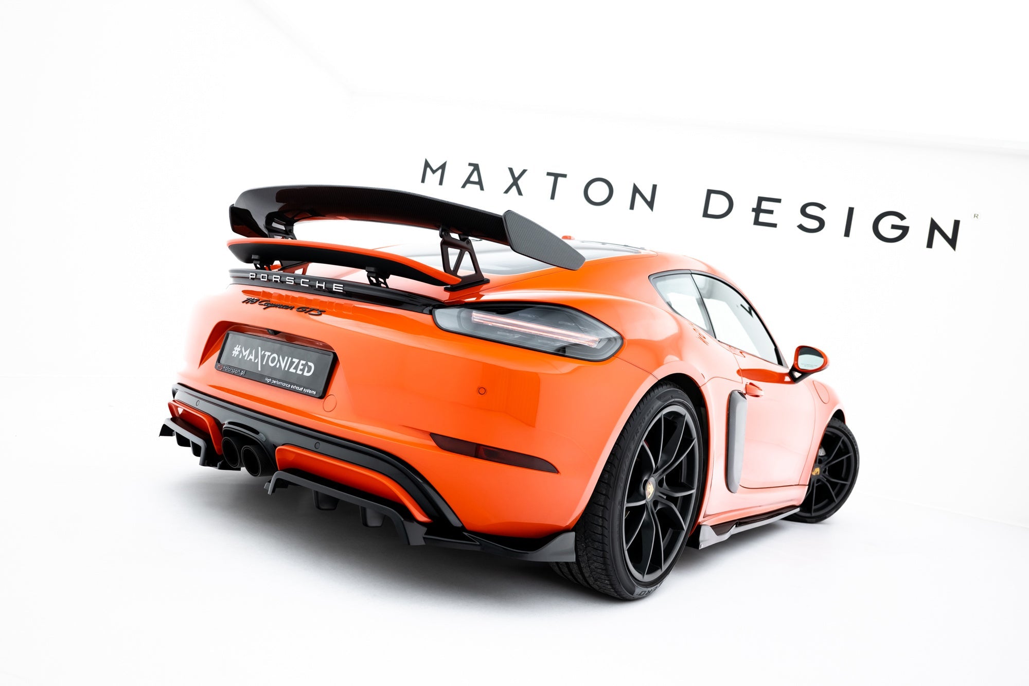 Maxton Design Splitter trasero (With Vertical Bars) para Porsche 718 Cayman GTS 982c - imagen 1