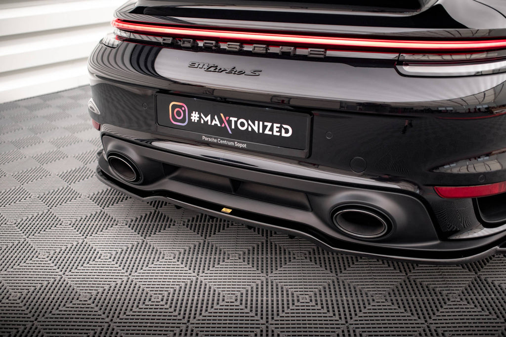 Maxton Design Splitter trasero (With Vertical Bars) para Porsche 911 Turbo S 992 - imagen 1