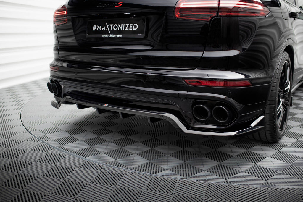 Maxton Design Splitter trasero (With Vertical Bars) para Porsche Cayenne Mk2 Facelift - imagen 1