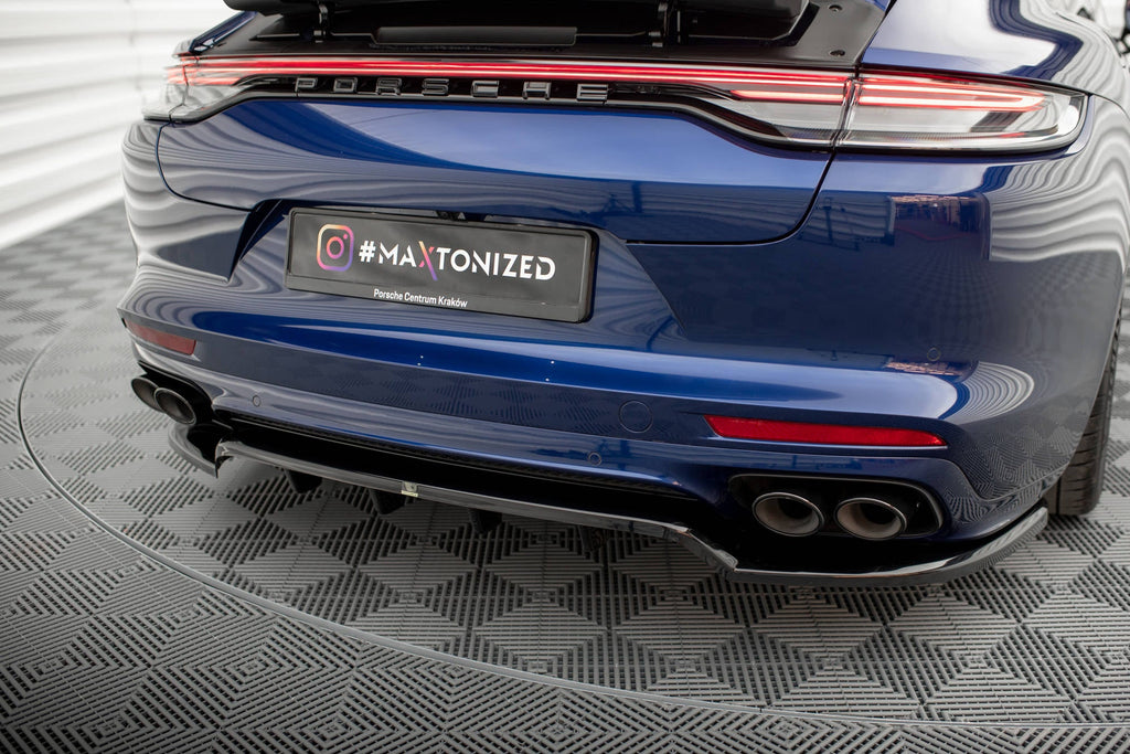 Maxton Design Splitter trasero (With Vertical Bars) para Porsche Panamera E-Hybrid 971 Facelift - imagen 1