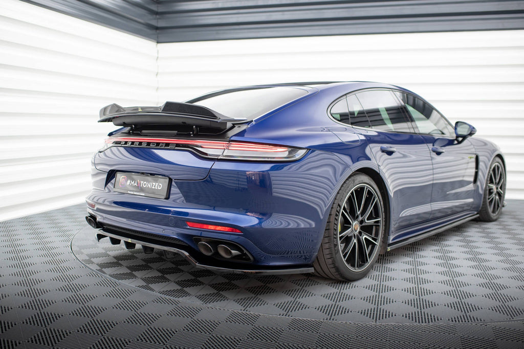 Maxton Design Splitter trasero (With Vertical Bars) para Porsche Panamera E-Hybrid 971 Facelift - imagen 4