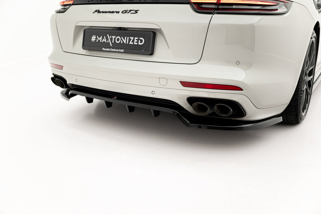 Maxton Design Splitter trasero (With Vertical Bars) para Porsche Panamera GTS Sport Turismo 971 Facelift - imagen 2