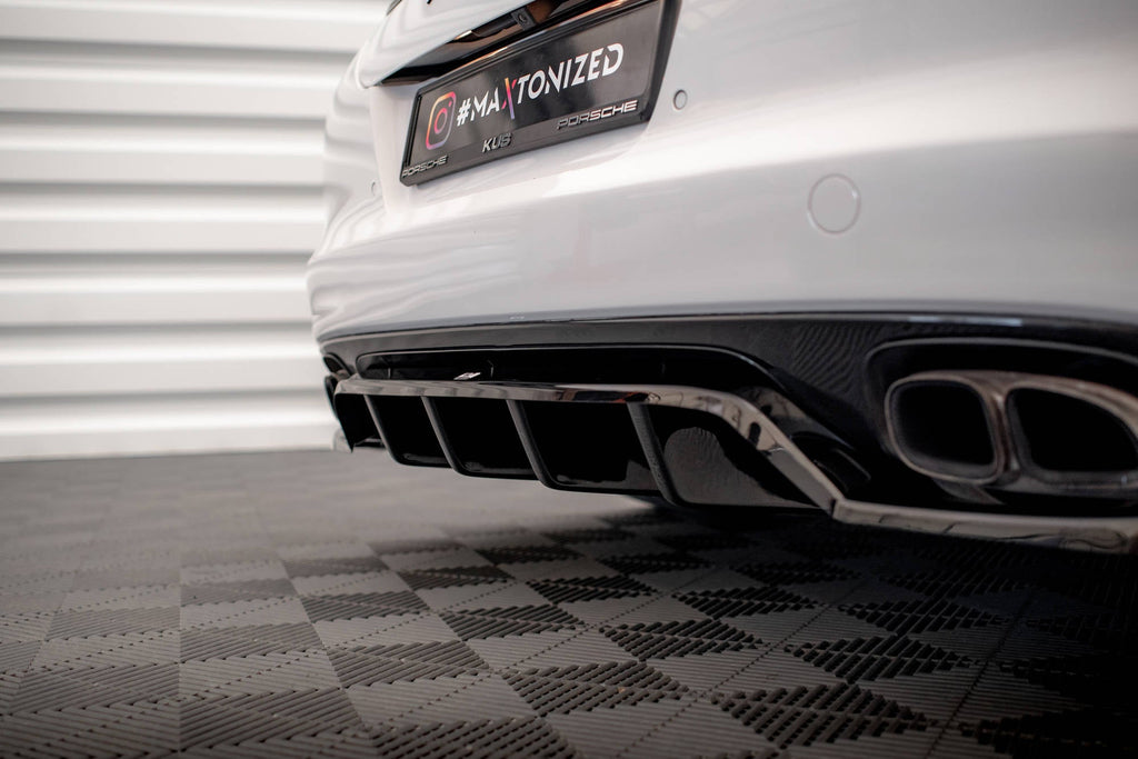 Maxton Design Splitter trasero (With Vertical Bars) para Porsche Panamera Turbo 970 - imagen 4