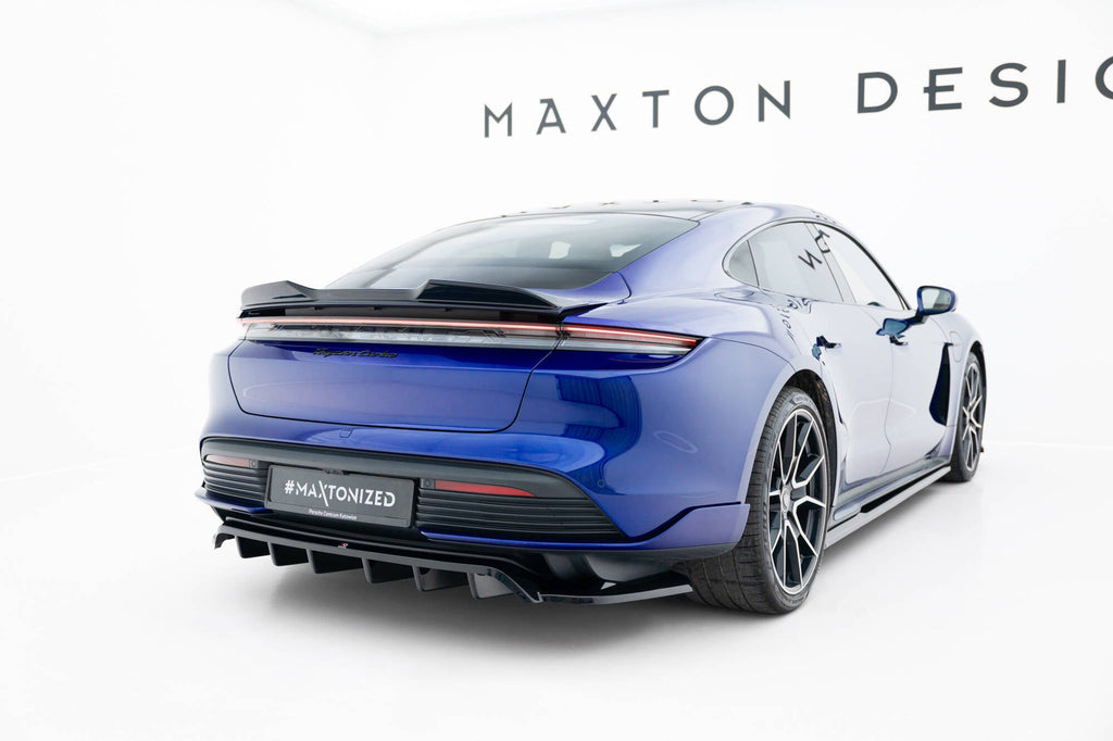Maxton Design Splitter trasero (With Vertical Bars) para Porsche Taycan Turbo S Mk1 - imagen 1