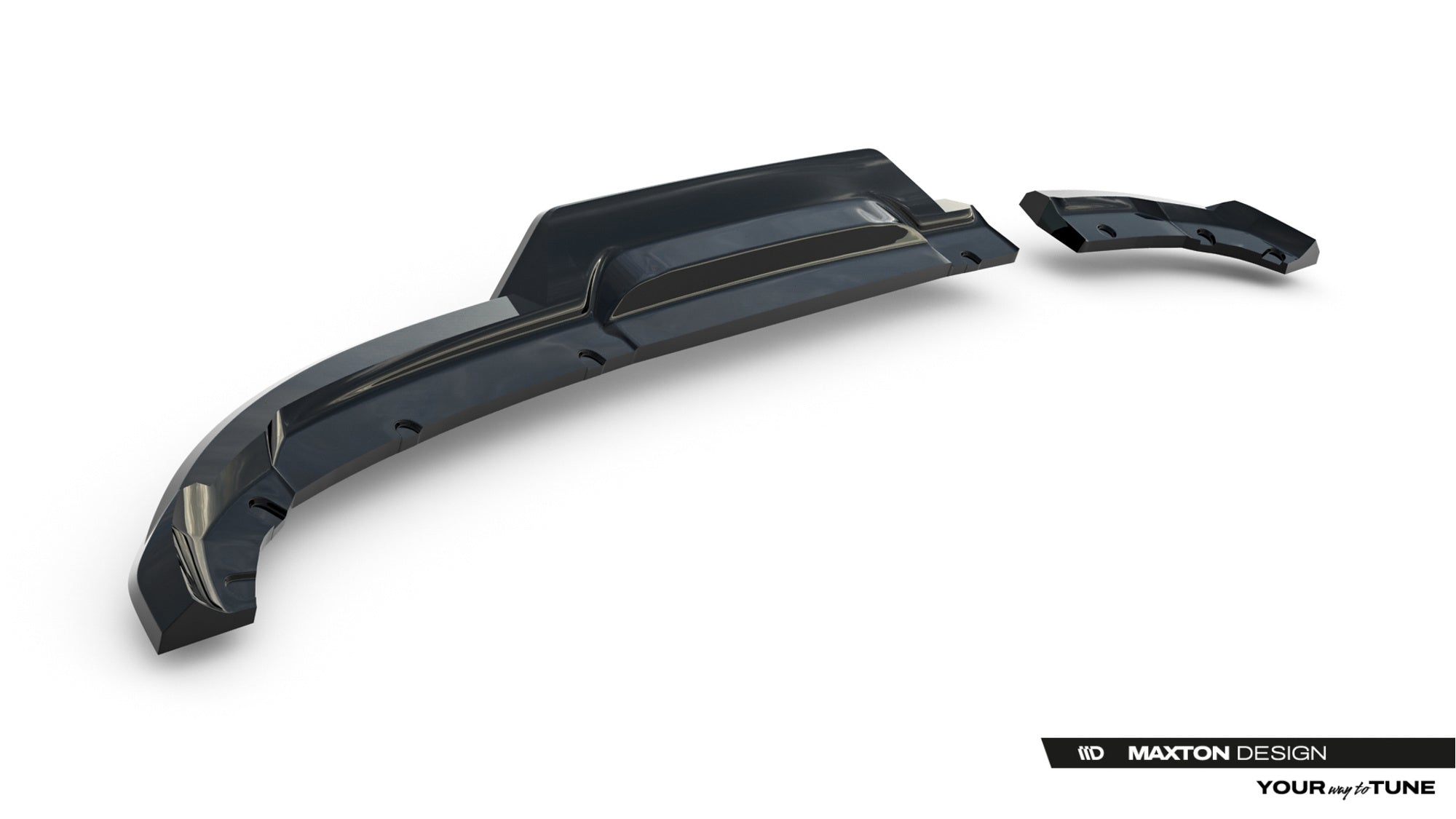 Maxton Design Splitter trasero (With Vertical Bars) para Renault Clio Mk5 Facelift - imagen 6