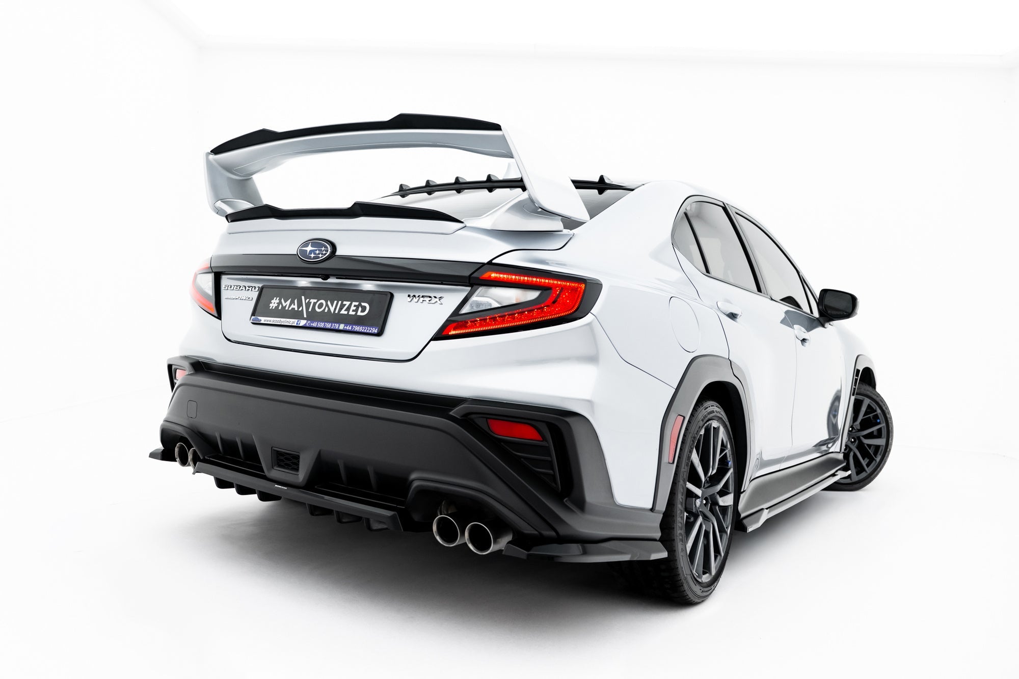 Maxton Design Splitter trasero (With Vertical Bars) para Subaru WRX STI Mk2 - imagen 1
