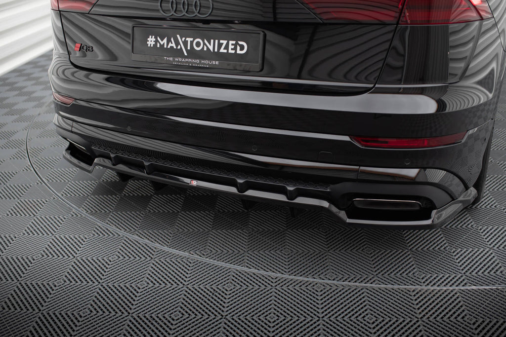 Maxton Design Splitter trasero (With Vertical Bars) V.1 para Audi SQ8 / Q8 S-Line Mk1 Facelift - imagen 1