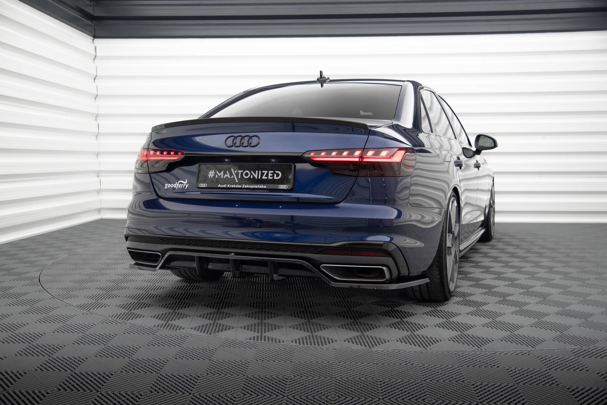 Maxton Design Splitter trasero (With Vertical Bars) V.2 para Audi A4 S-Line B9 Facelift - imagen 2