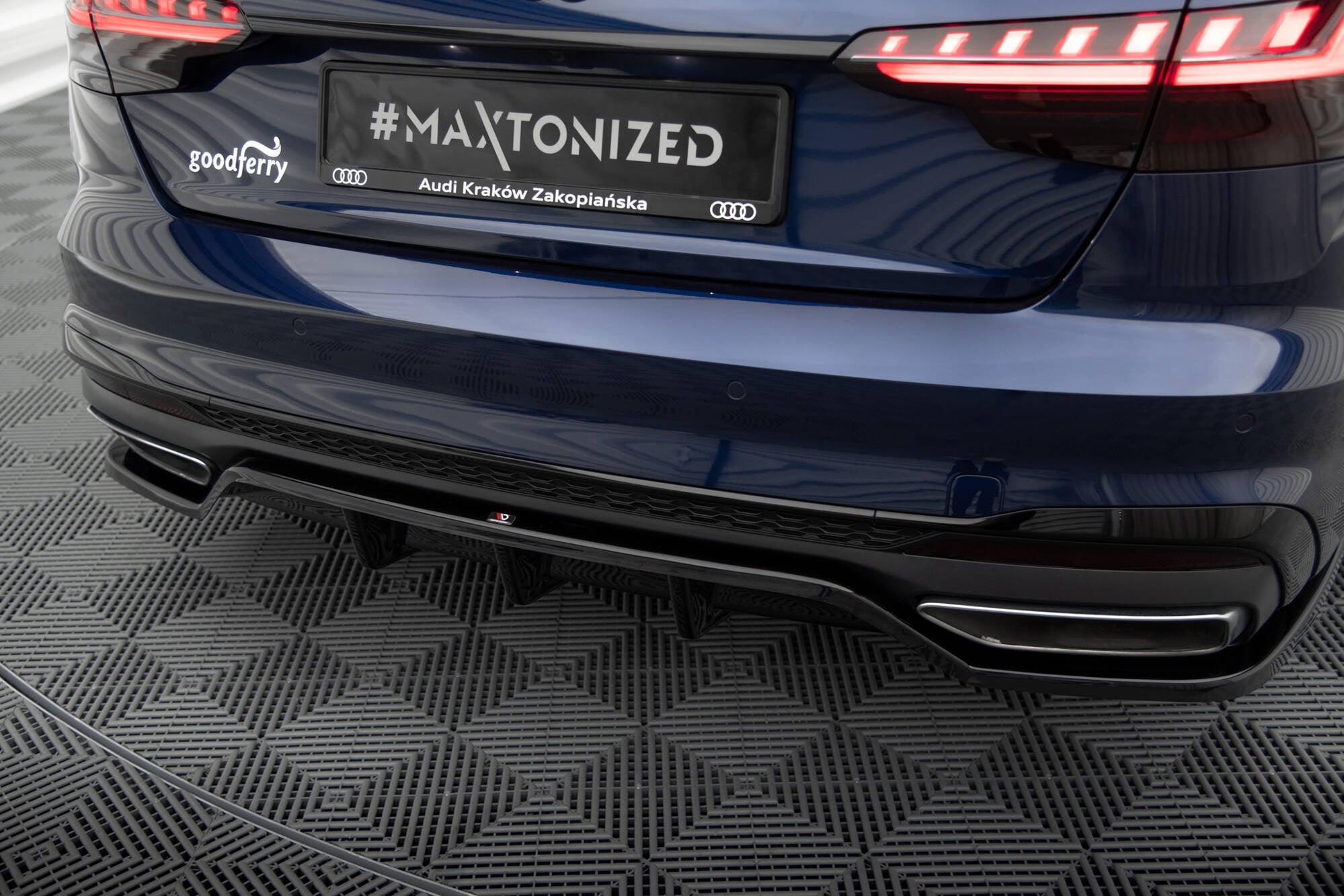 Maxton Design Splitter trasero (With Vertical Bars) V.2 para Audi A4 S-Line B9 Facelift - imagen 3