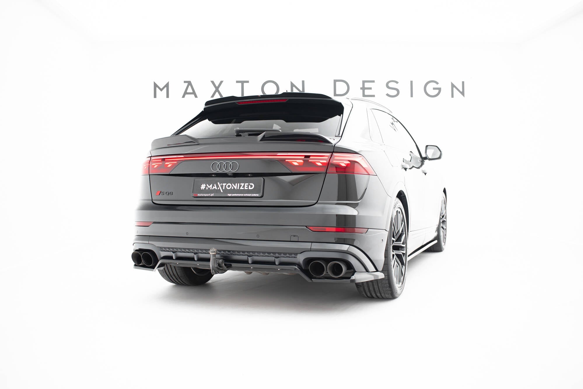 Maxton Design Splitter trasero (With Vertical Bars) V.2 para Audi SQ8 / Q8 S-Line Mk1 Facelift - imagen 4