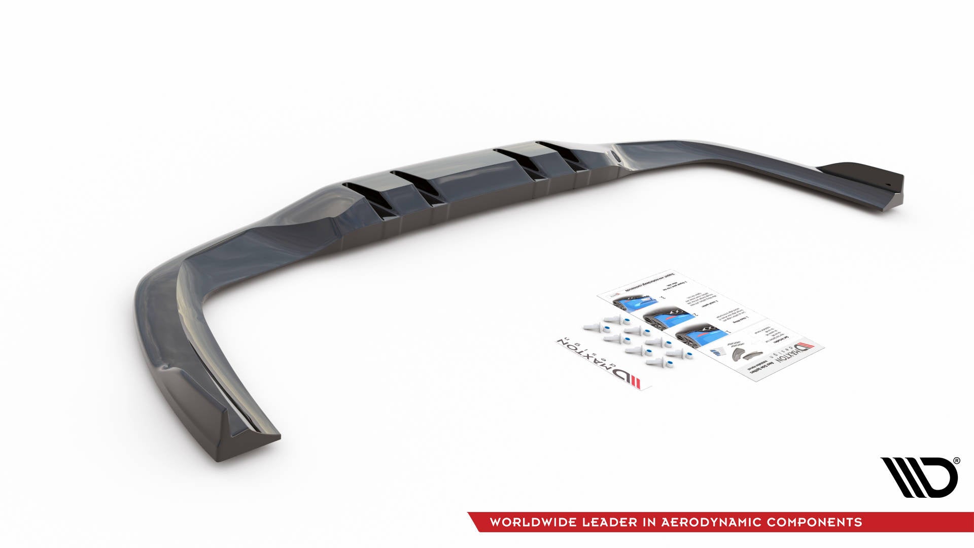 Maxton Design Splitter trasero (With Vertical Bars) V.2 para Mercedes A 35 AMG Sedan V177 - imagen 4