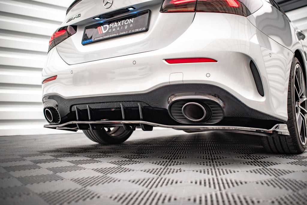 Maxton Design Splitter trasero (With Vertical Bars) V.2 para Mercedes A 35 AMG Sedan V177 - imagen 2