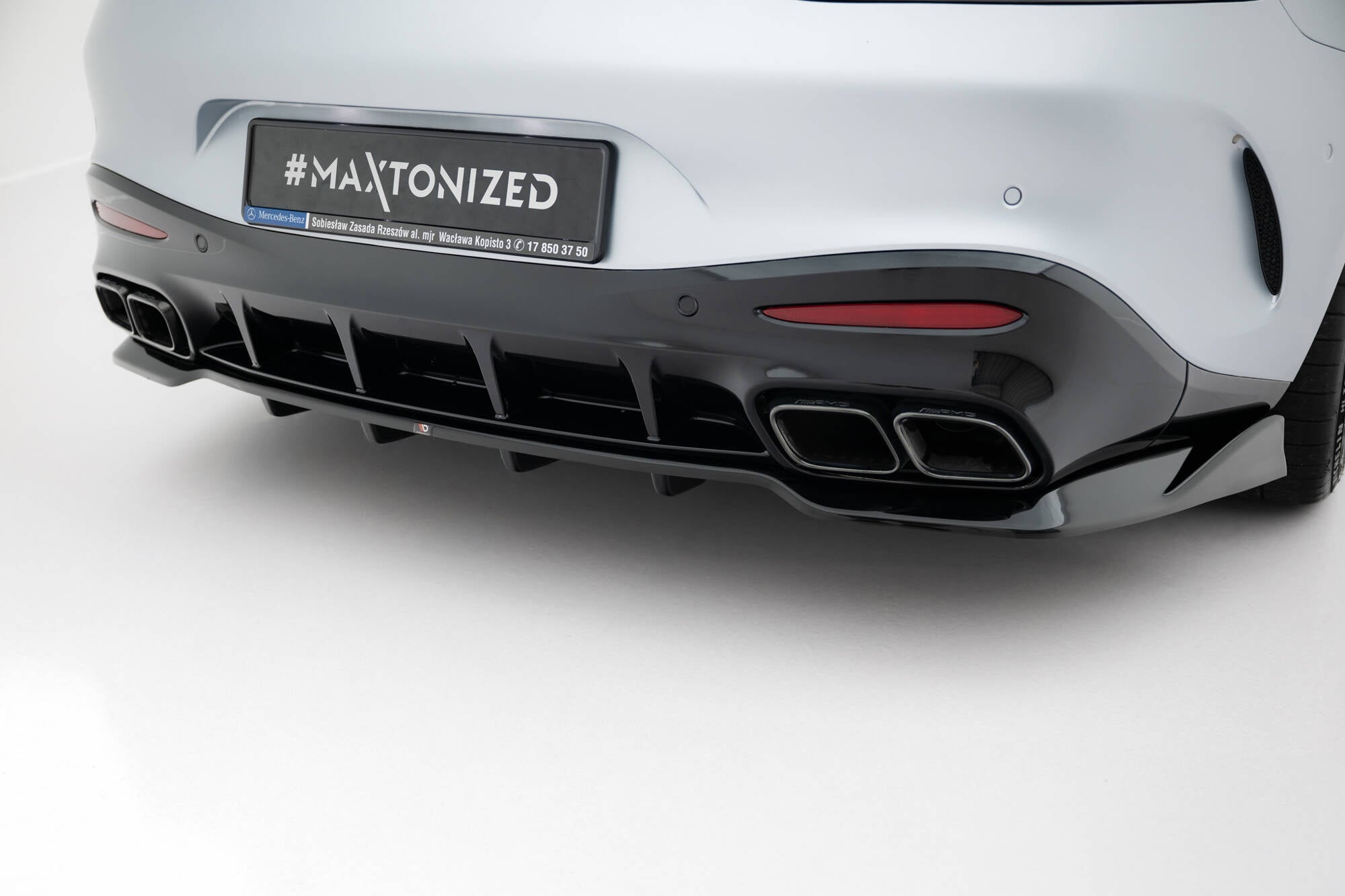 Maxton Design Splitter trasero (With Vertical Bars) V.2 para Mercedes-AMG GT 63 / 55 / 63 S E Performance C192 - imagen 2