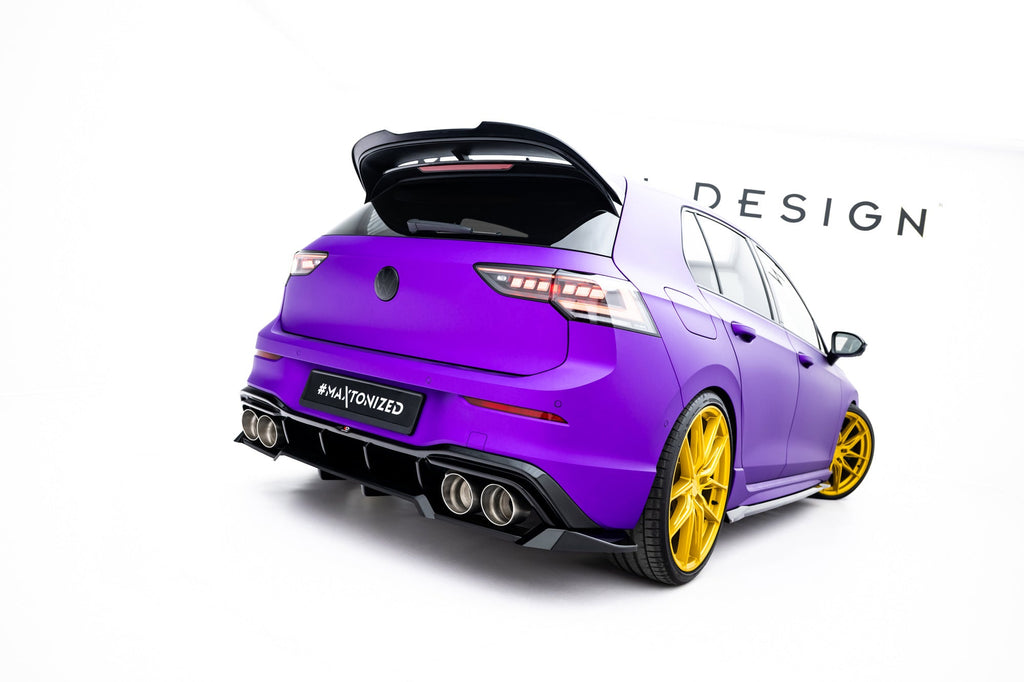Maxton Design Splitter trasero (With Vertical Bars) V.2 para Volkswagen Golf R Hatchback Mk8 / Mk8 Facelift - imagen 1