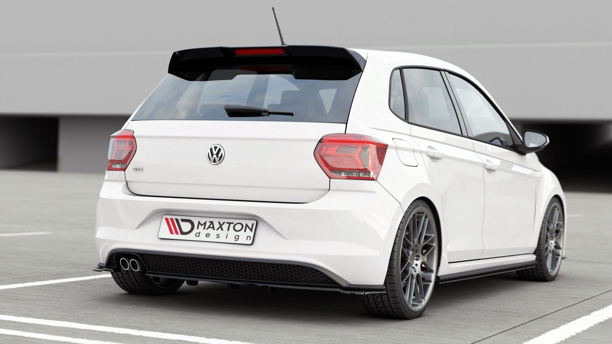 Maxton Design Splitter trasero (With Vertical Bars) para Volkswagen Polo GTI / R-line Mk6 - imagen 4