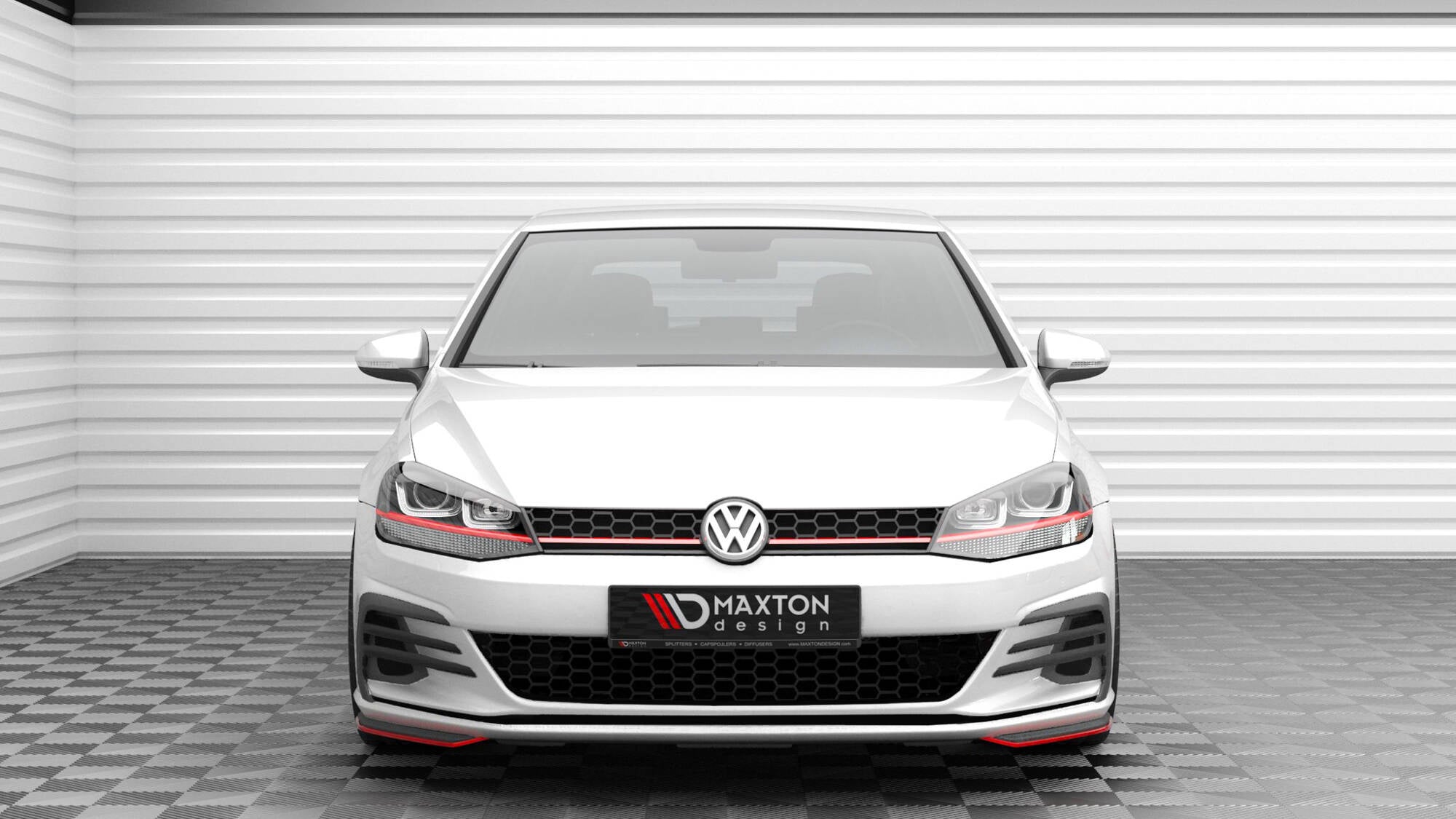 Maxton Design Front Side Splitters para Volkswagen Golf GTI / GTD Mk7 Facelift - imagen 2