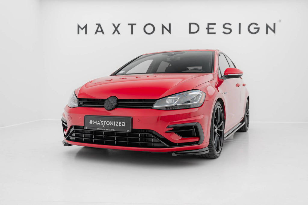 Maxton Design Front Side Splitters para Volkswagen Golf R / R-Line Mk7 Facelift - imagen 1