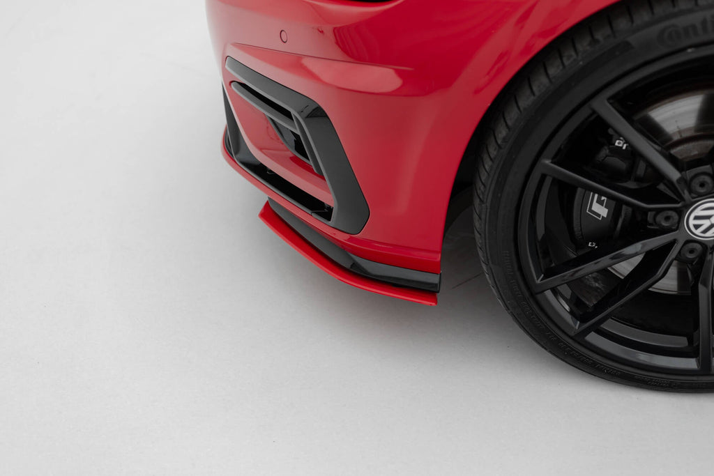 Maxton Design Front Side Splitters para Volkswagen Golf R / R-Line Mk7 Facelift - imagen 4