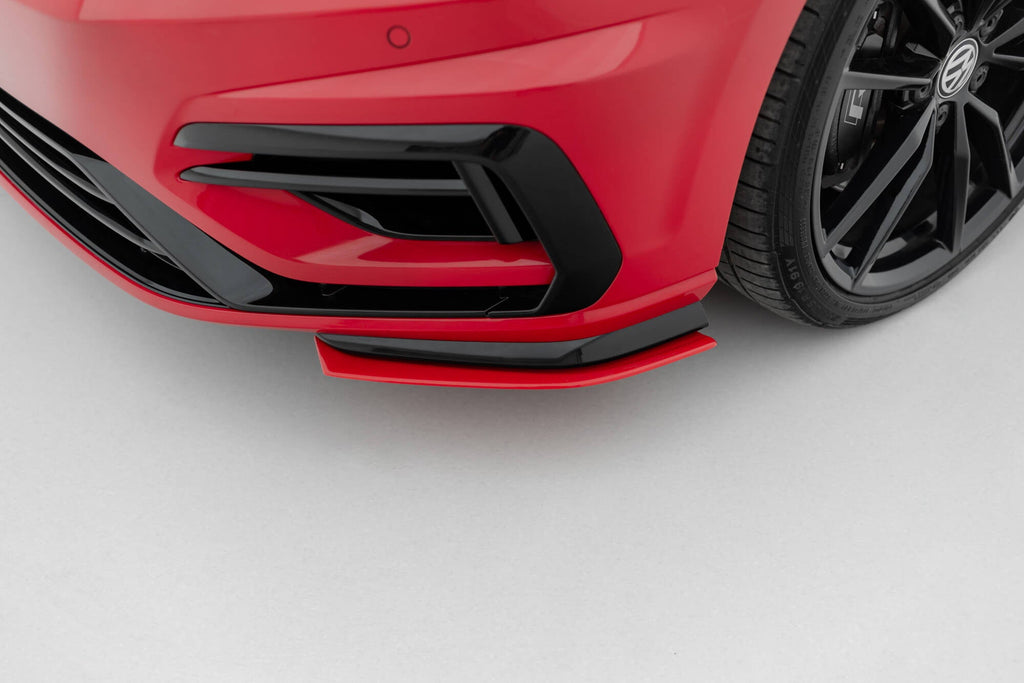 Maxton Design Front Side Splitters para Volkswagen Golf R / R-Line Mk7 Facelift - imagen 5