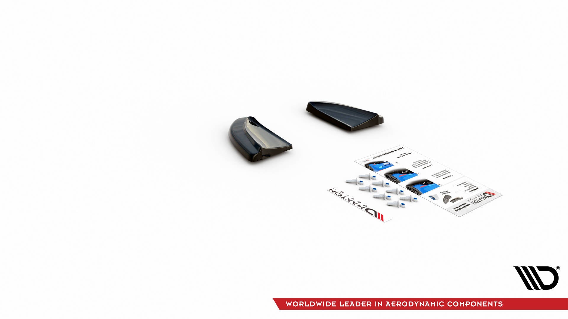 Maxton Design Splitters laterales traseros para Abarth 595 Mk1 Facelift - imagen 4