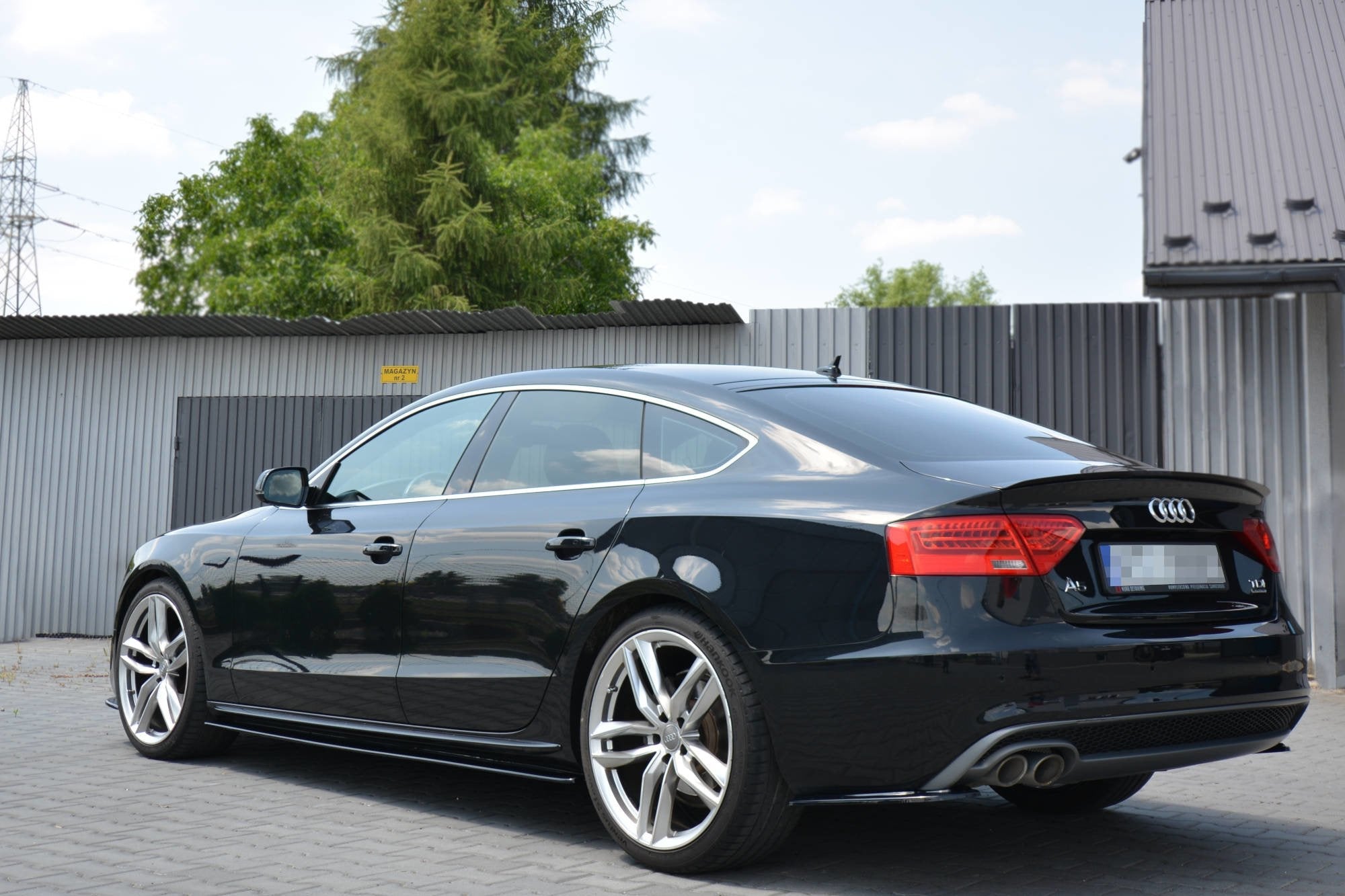 Maxton Design Splitters laterales traseros para Audi A5 S-Line 8T Facelift Sportback - imagen 4