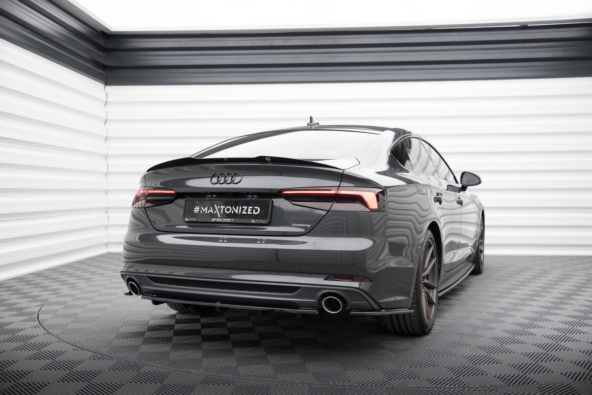 Maxton Design Splitters laterales traseros para Audi A5 S-Line F5 Sportback - imagen 2