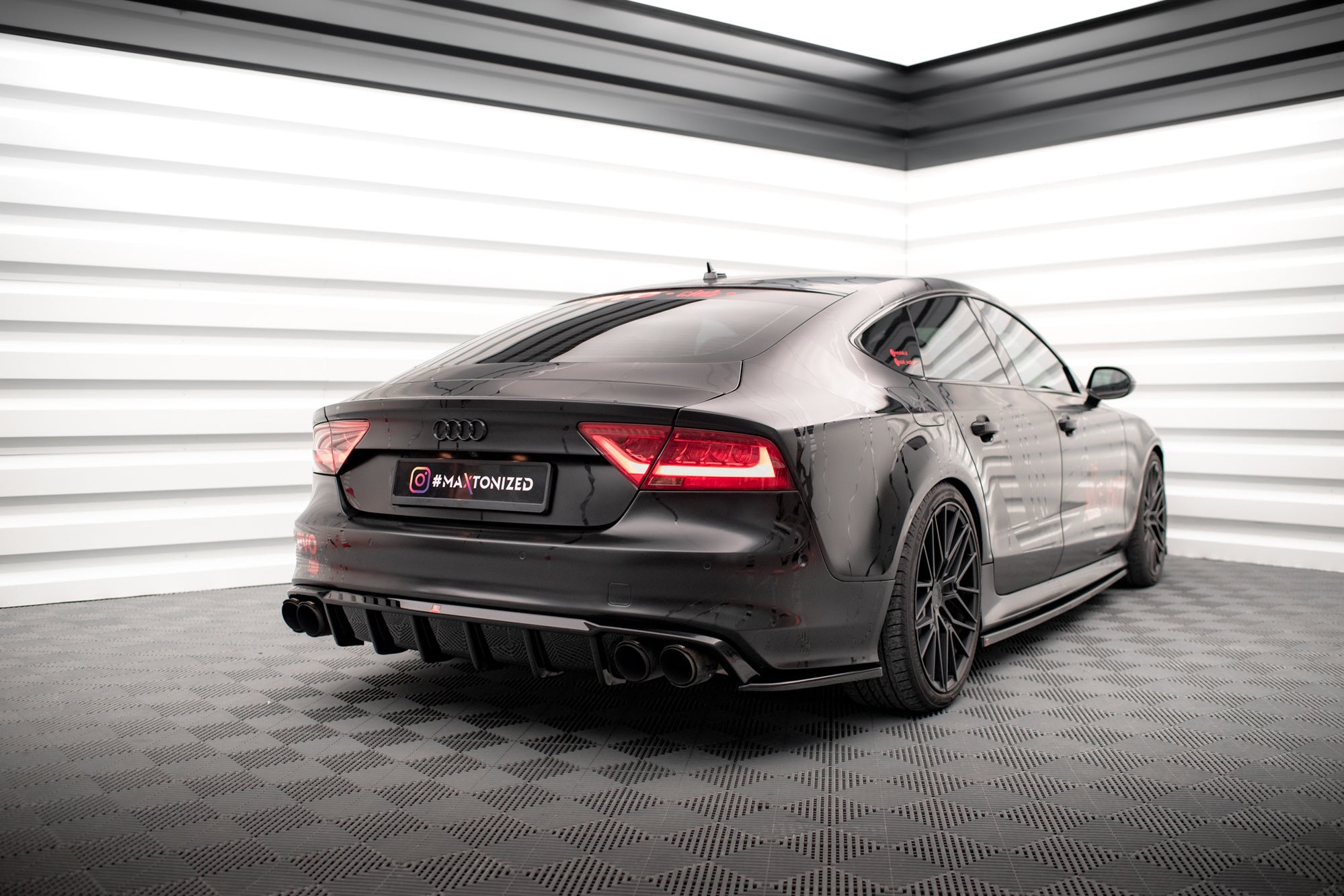 Maxton Design Splitters laterales traseros para Audi A7 S-Line / S7 C7 - imagen 3