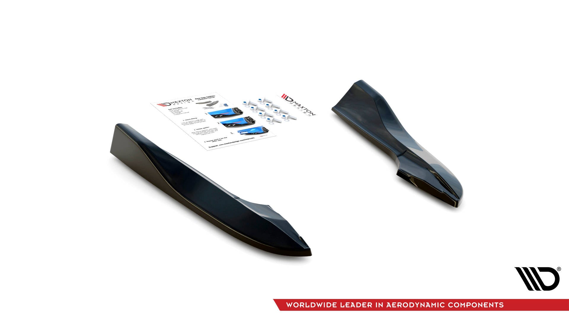 Maxton Design Splitters laterales traseros para Dodge Challenger RT Mk3 Facelift - imagen 4