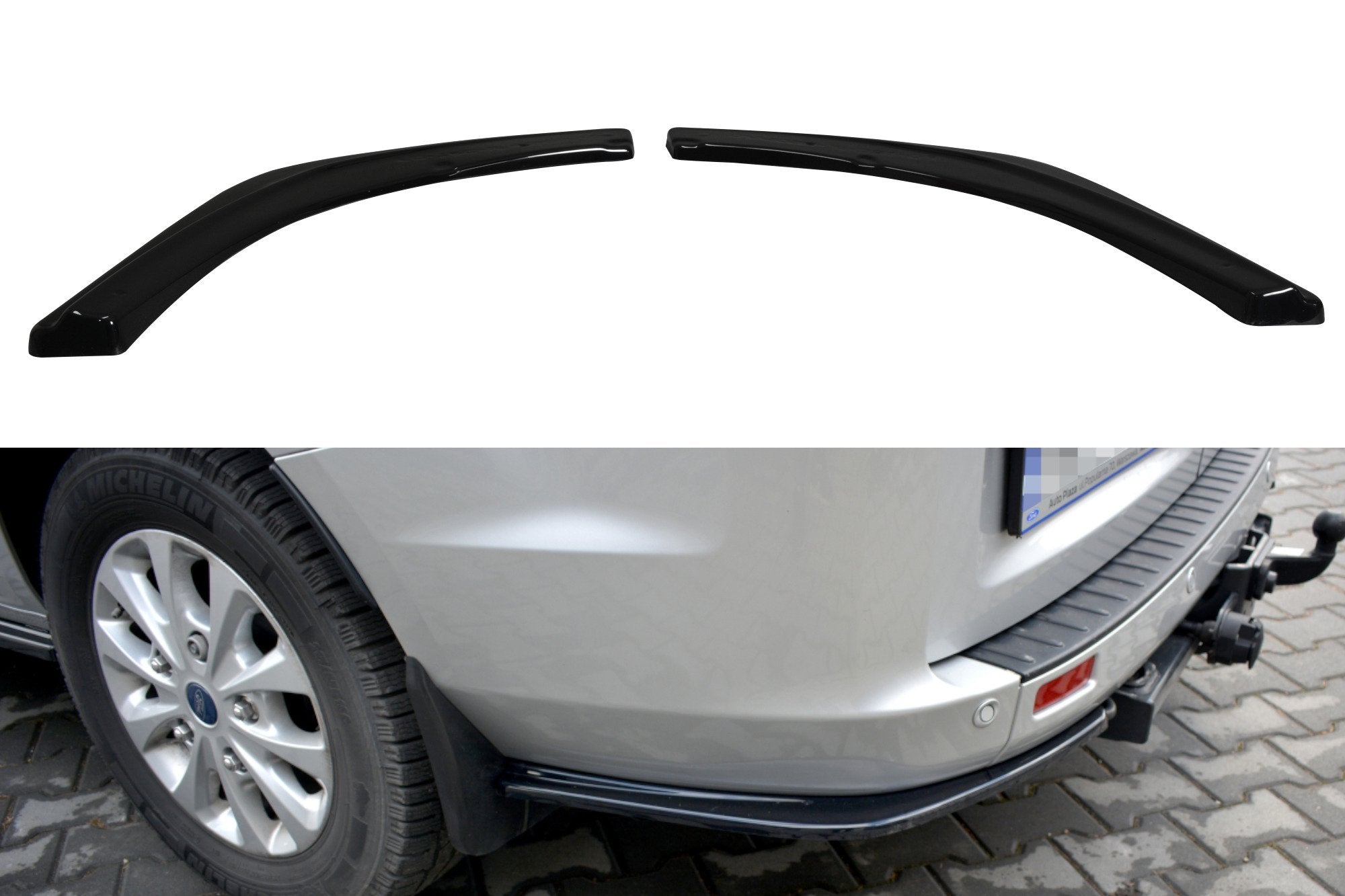 Maxton Design Splitters laterales traseros para Ford Transit Custom Mk1 Facelift - imagen 1