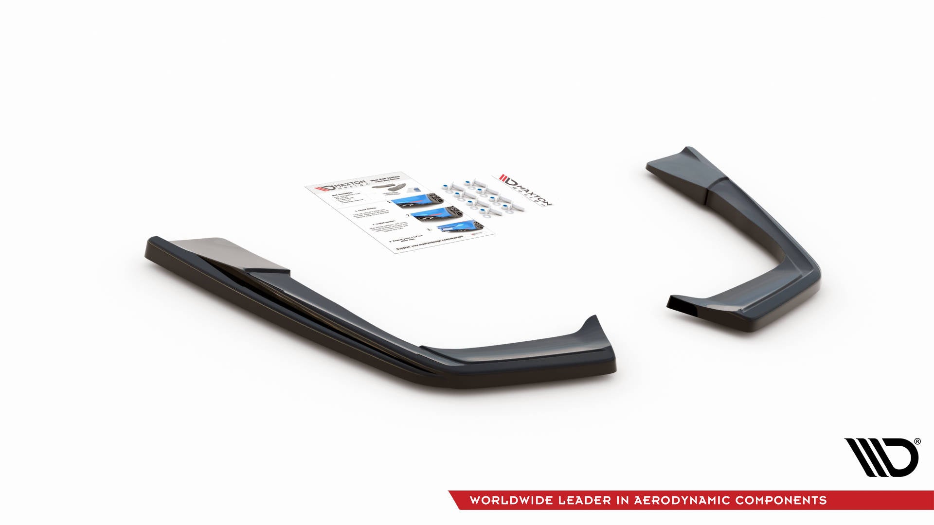 Maxton Design Splitters laterales traseros para Mercedes-AMG C 63AMG Coupe AMG Aero Pack C205 Facelift - imagen 3