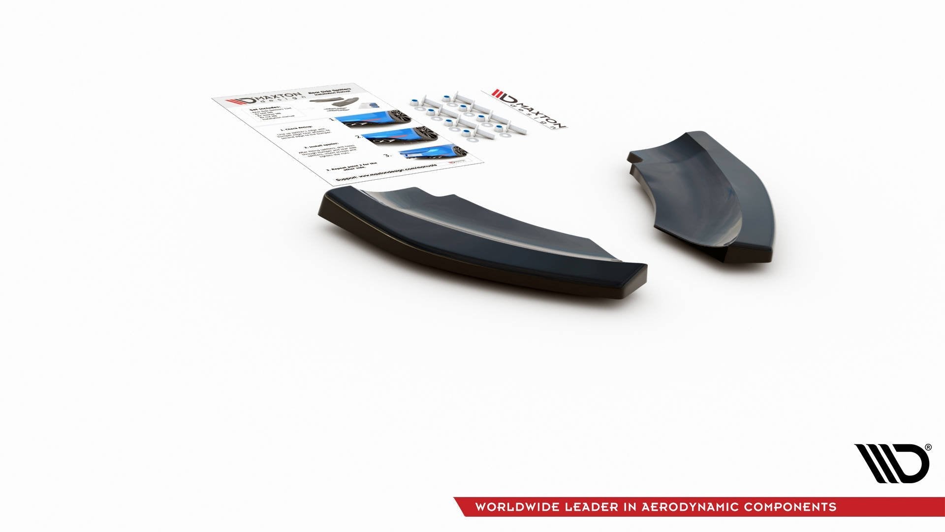 Maxton Design Splitters laterales traseros para Mini Countryman Mk2 F60 JCW - imagen 5
