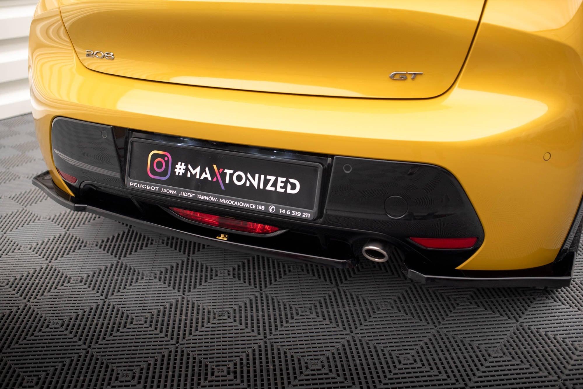 Maxton Design Splitters laterales traseros para Peugeot 208 GT Mk2 - imagen 2
