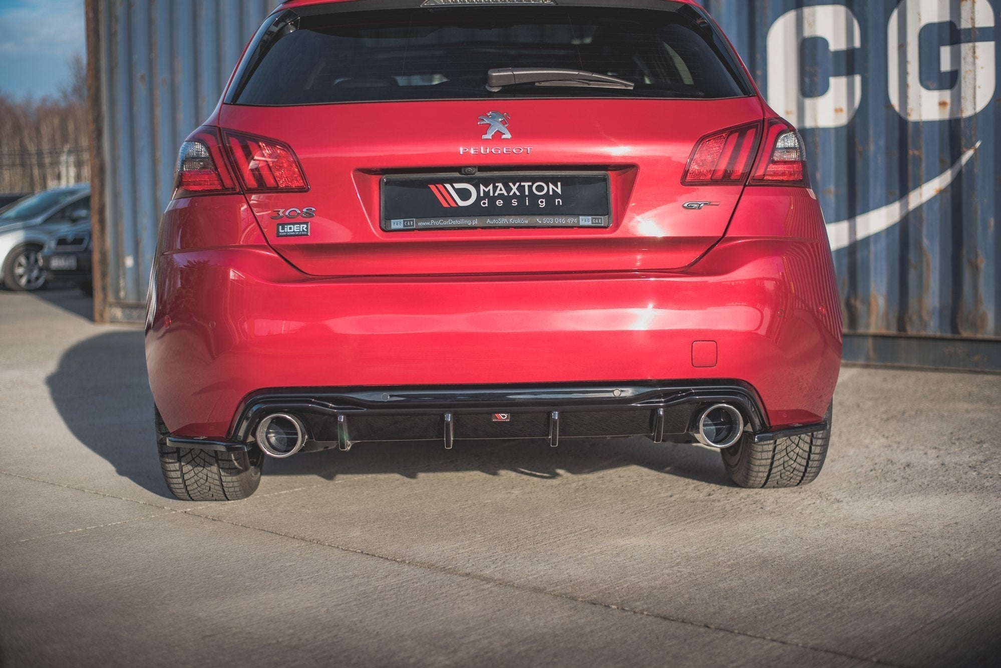 Maxton Design Splitters laterales traseros para Peugeot 308 GT Mk2 Facelift - imagen 3