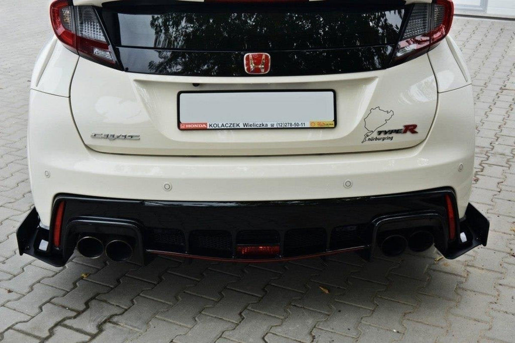 Maxton Design Racing Rear Side Splitters para Honda Civic Mk9 TYPE R - imagen 3