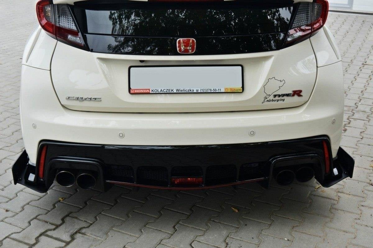 Maxton Design Racing Rear Side Splitters para Honda Civic Mk9 TYPE R - imagen 3