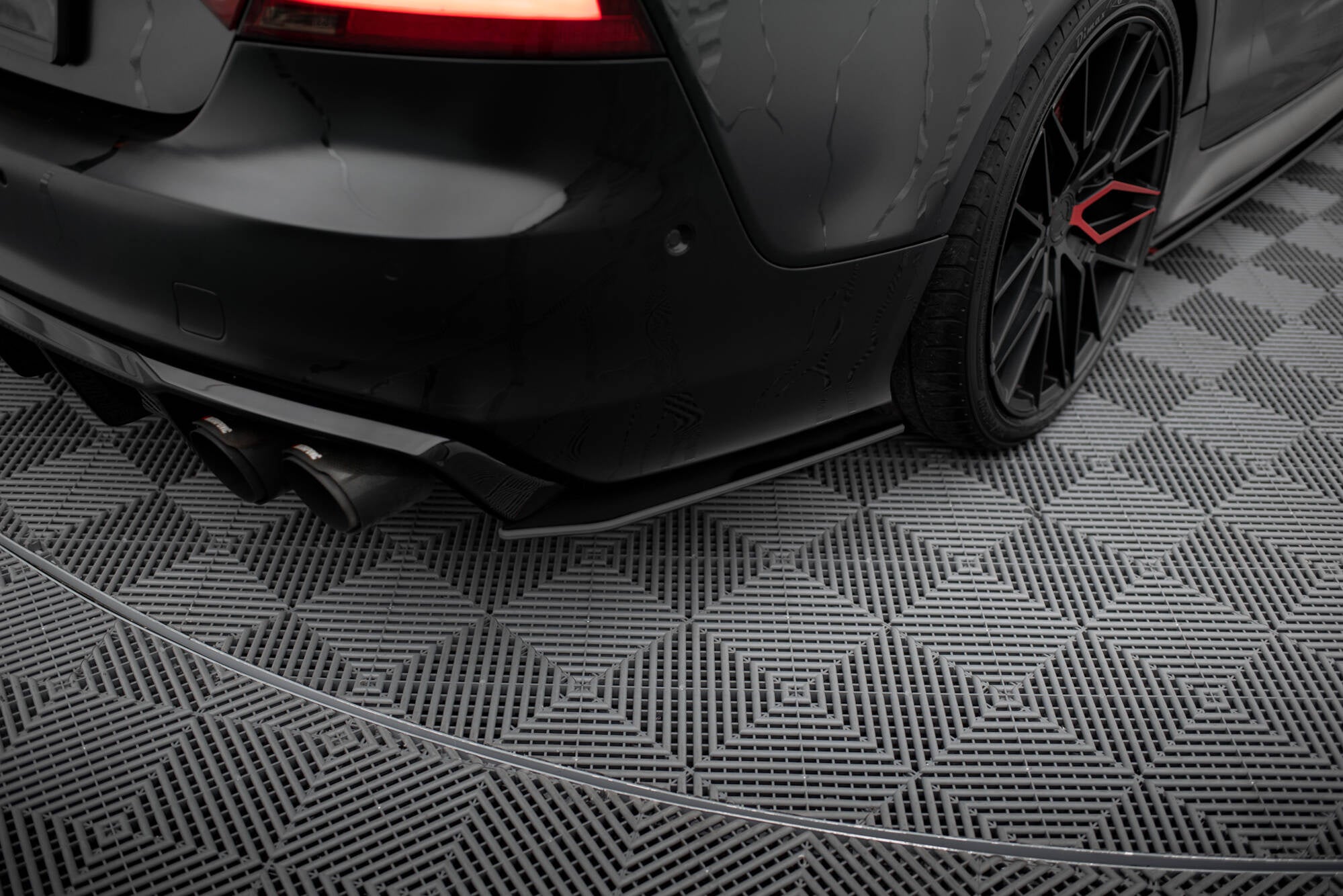 Maxton Design Street Pro Rear Side Splitters para Audi A7 S-Line C7 - imagen 1